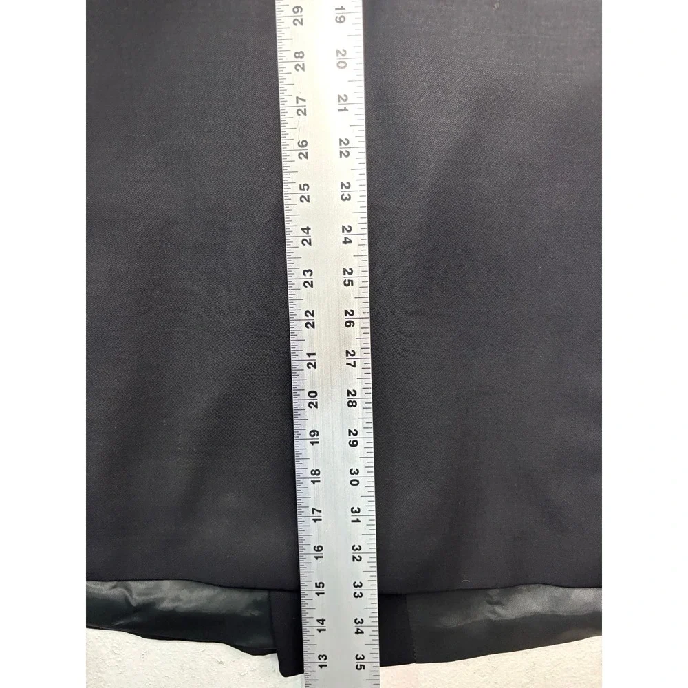 vtg 90s Hugo Boss 44L‎ Zeus Black Double Breasted Blazer Jacket Sport Coat USA